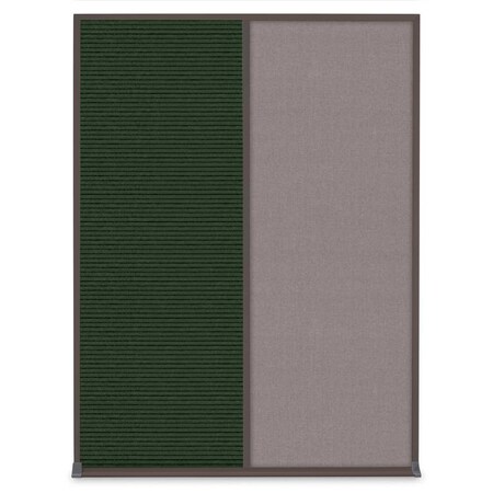 United Visual Products Single Door Radius Corkboard, 36"X36", G UV8002-GOLD-AMETHY